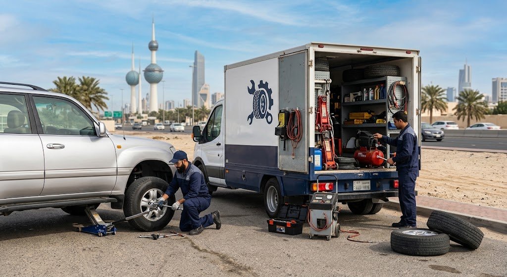 كراج متنقل اشبيلية بالكويت لتقديم أفضل خدمات صيانة وإصلاح السيارات على الطريق باحترافية